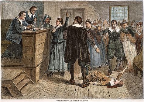 Review the documentation of the salem witch trials